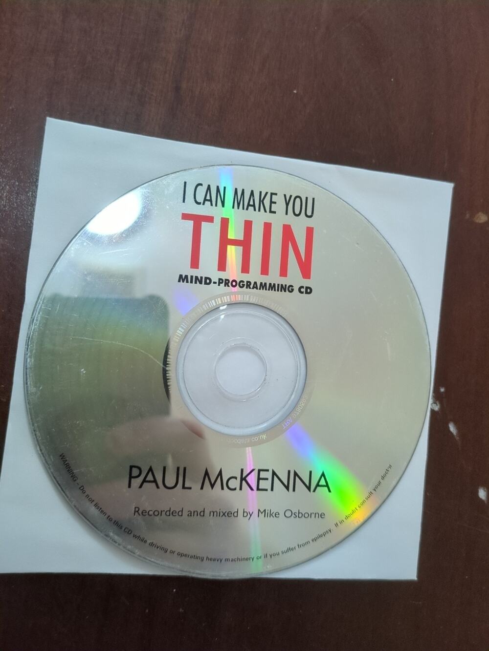 I Can Make You Thin CD by Paul McKenna disc only